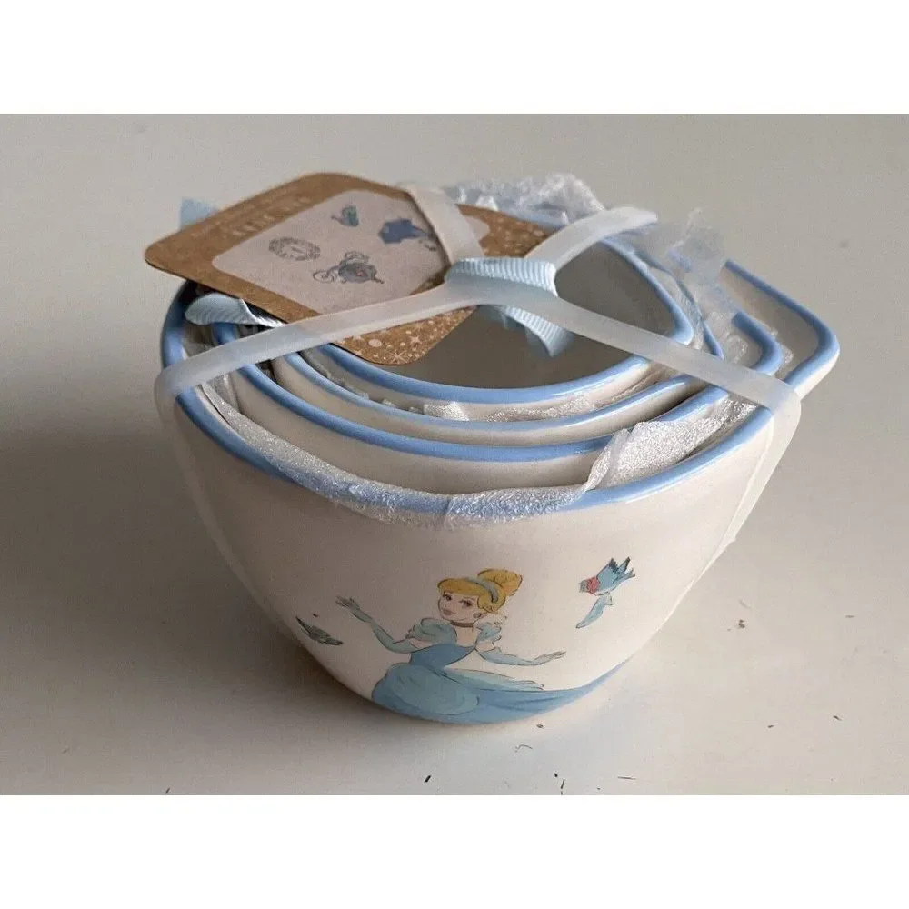RAE DUNN Disney Princess Cinderella Measuring Cups Glass Slipper‎ Carriage Clock